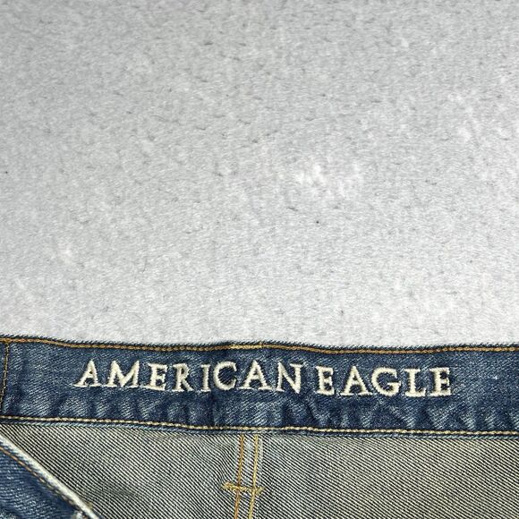 American Eagle Original Bootcut Jeans 34x34 Mens 100% Cotton Medium Wash - Picture 11 of 14